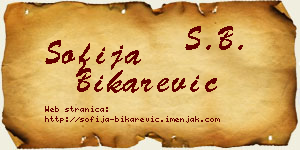 Sofija Bikarević vizit kartica